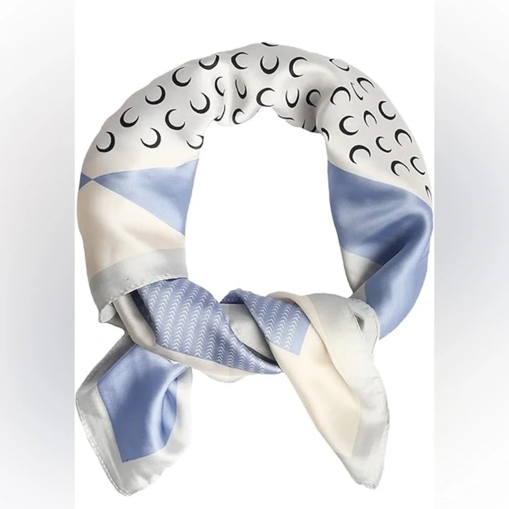 Breathable head scarf in moon print